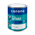 Pintura Lavable Corona Blanco 1/4 Galón