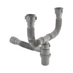 Sifón Botella Flexible Doble Grival Plomería