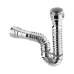 Sifón Flexible Metálico Cromado Grival