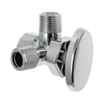 Válvula Salida Doble Dicol Regulación Cromo 1/2 Pulgada