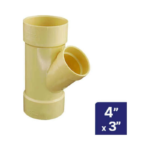 Yee Sanitario Reducción Pavco 4X3 Pulgadas